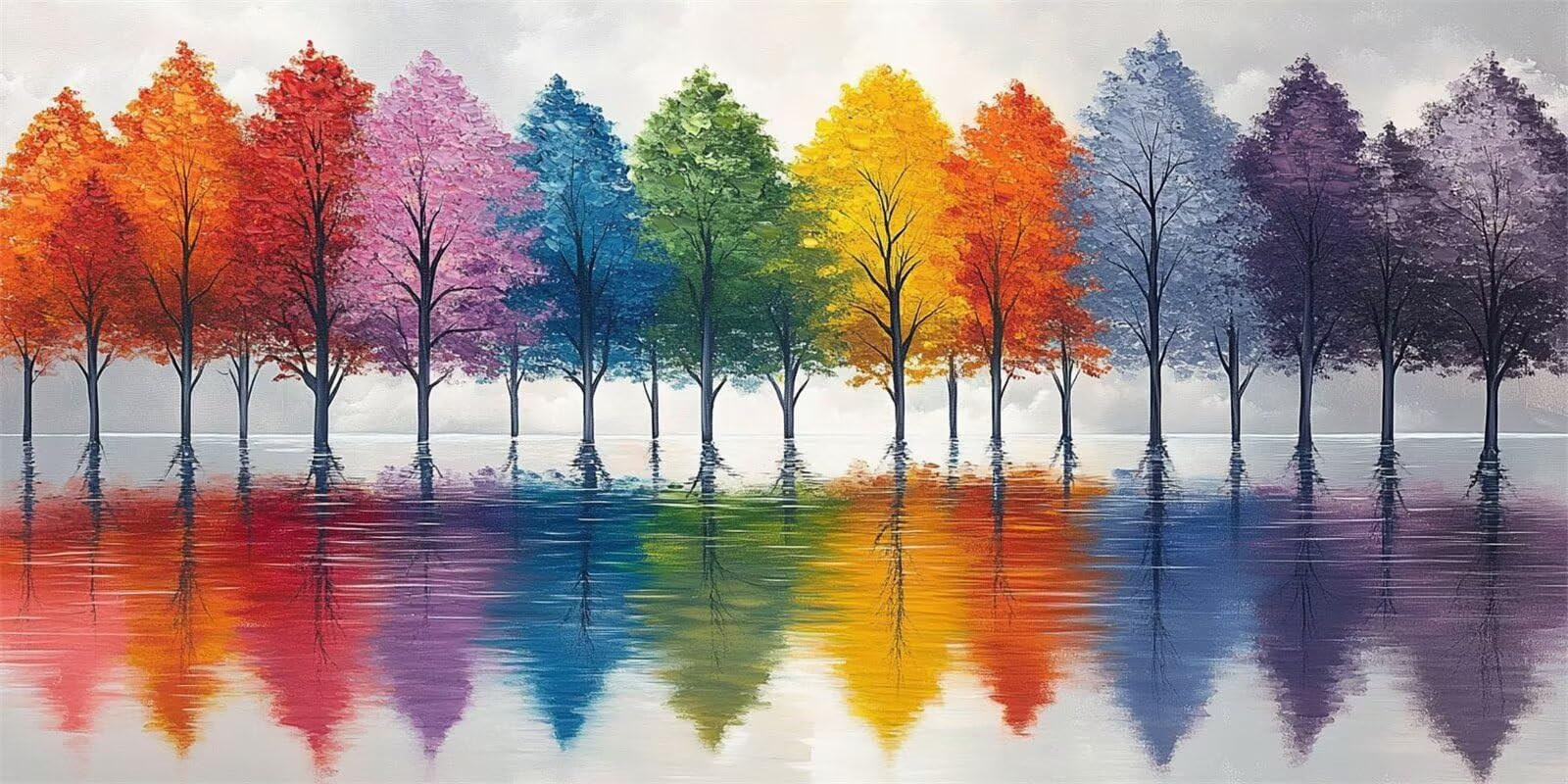 Pintura por Numeros Adultos Árbol, Grande Pintar por Numeros Niños Color XXL Sin Marco 90x180 cm, DIY Kit Manualidades con Pinceles y Pigmento Acrílico, Cuadros para Pintar por Numeros, Regalo-YH584