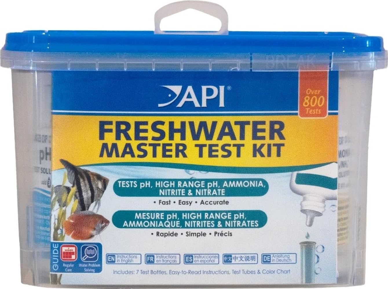 B&Q -  Fresh Water Master Test Kit 800 Tests Aquarium Fish Tank Ph Nitrate/nitrite
