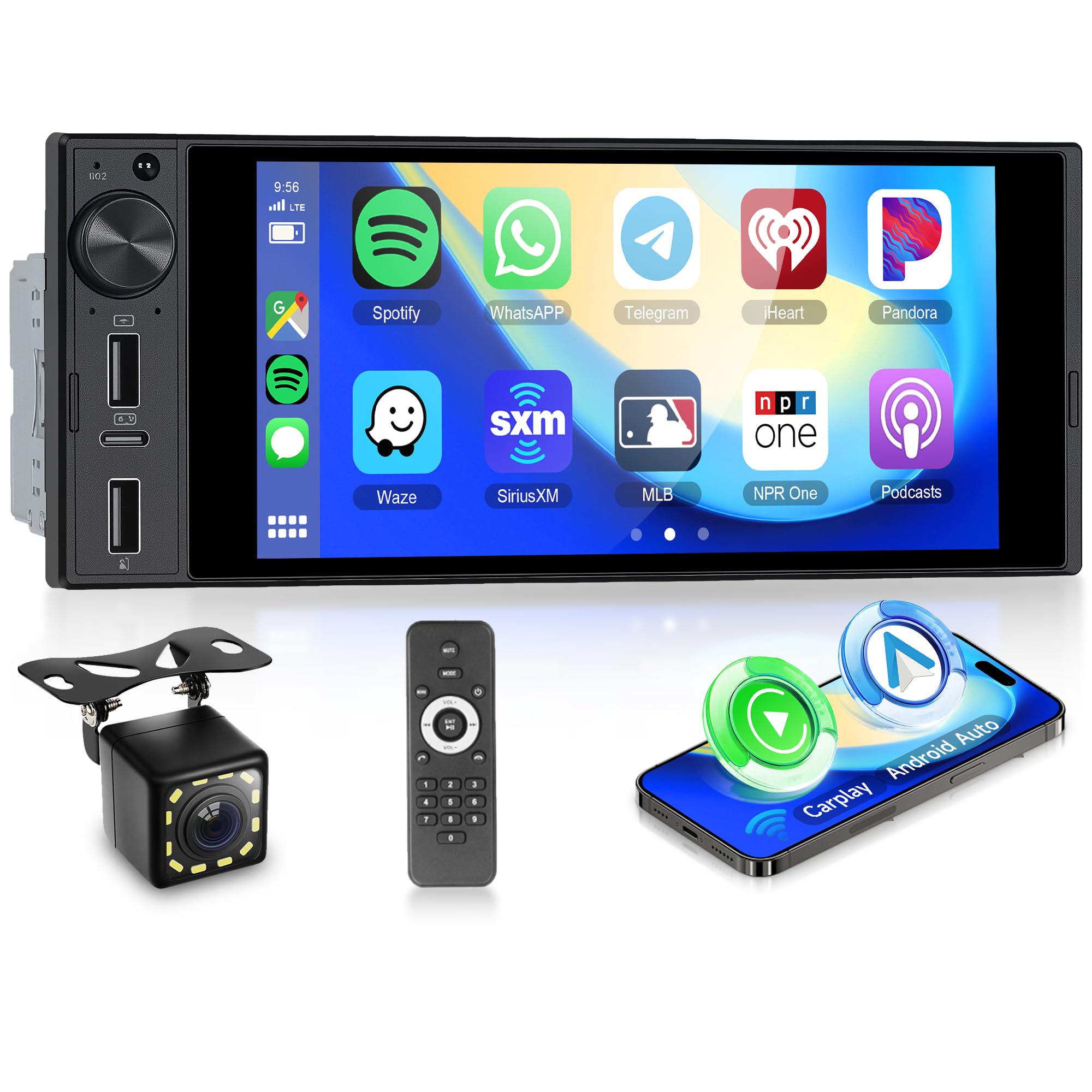Amazon.com: Single Din 6 Inch Incell Touch Screen Car Stereo