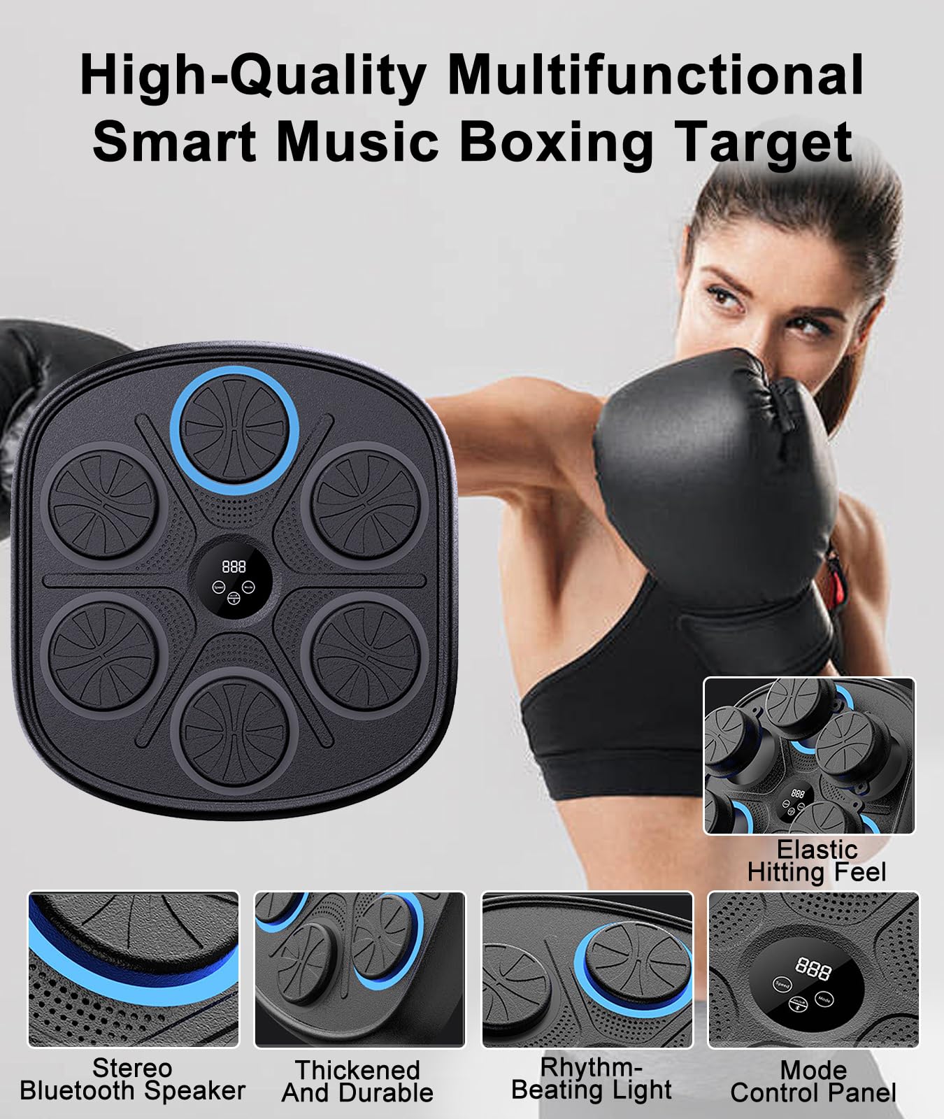 Intelligentes Musik-Boxziel verbessert die kardiorespiratorische Fitness. Interaktive Digitale Musikboxmaschine zu Hause und drinnen