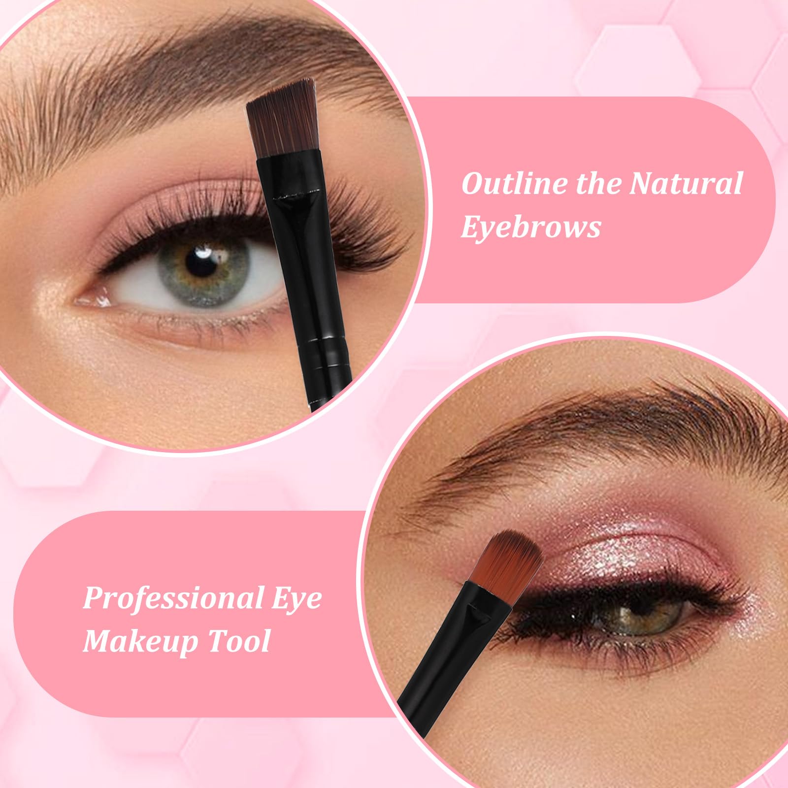 Lot de 200 pinceaux à sourcils jetables, 50 pinceaux à sourcils angulaires/ronds, 50 pinceaux à double extrémité, 100 pinceaux à lèvres pour femmes et filles
