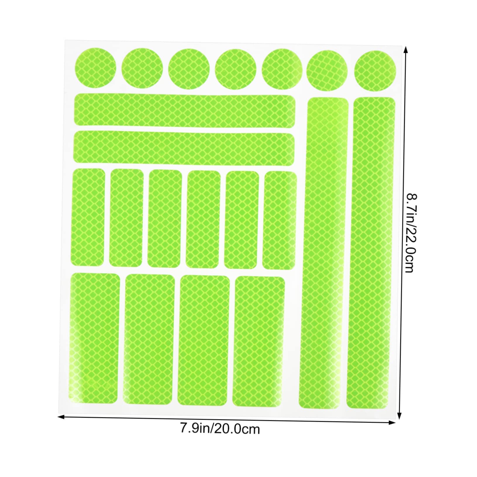 Hemoton 1 Sheet Self Adhesive Reflective Bike Warning Strip Honeycomb Design for Enhanced Night Visibility Easy Installation for Bicycles and Electric Scooters
