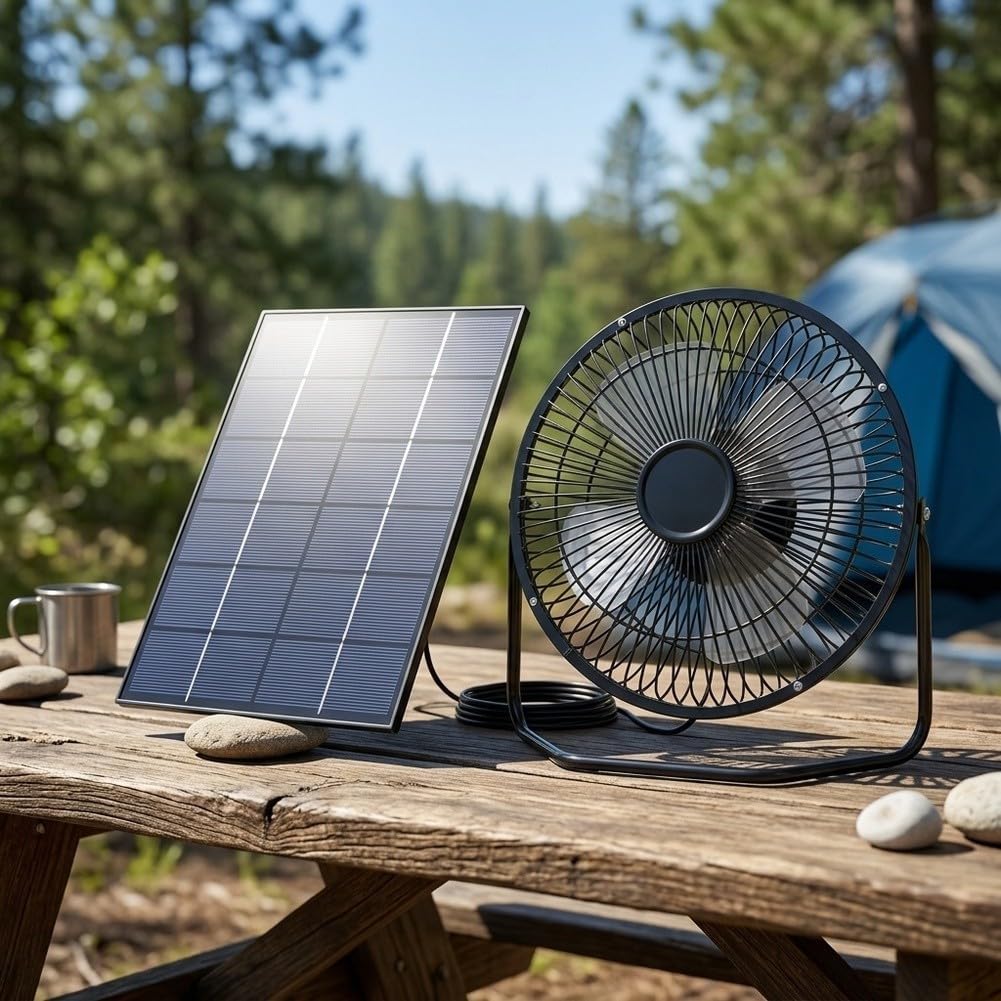 5.2W Solar Panel Fan 8 Zoll für Hühnerstall