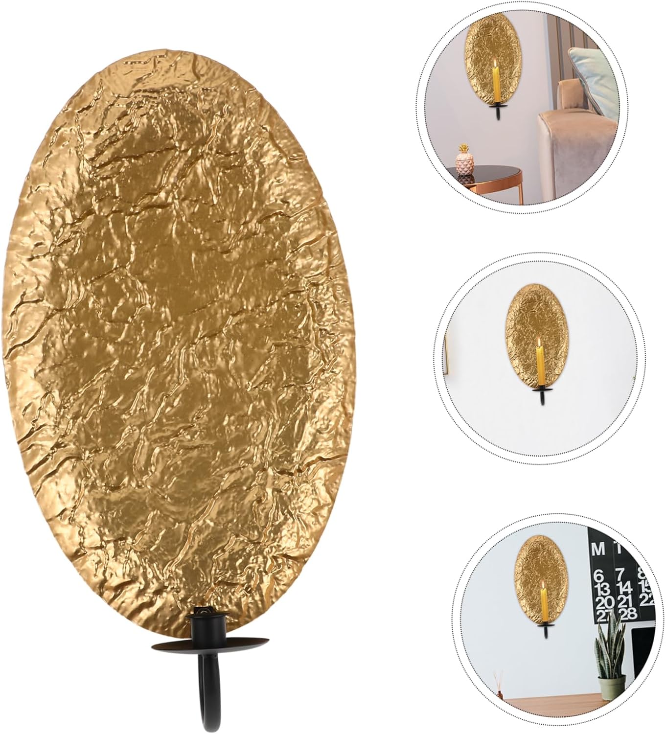 Iron Wall Sconce Candle Holder Home Decor Rustic Living Room Wall Art Versatile Decorative Piece Room