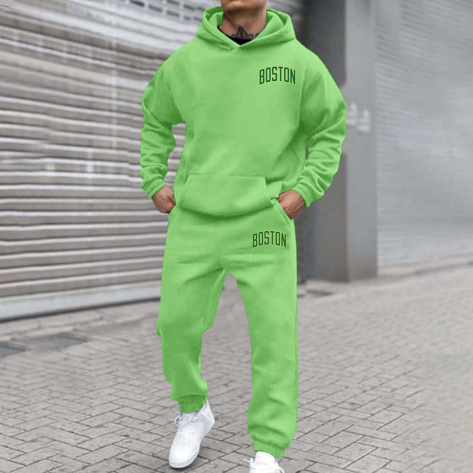 Générique Męska bawełniana bluza z kapturem, bluza z kapturem na co dzień, długi rękaw, regularny krój, do uprawiania sportu na czas wolny, jesień, zima A121