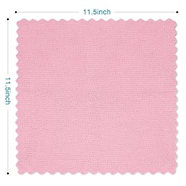 Orighty Microfiber Cleaning Cloth, 24 Pack Highly Absorbent Cleaning Supplies, Reusable Clean Rags for House, Microfiber Cloth for Kitchen, Window, Car Care, 11.5x11.5 inch Pink