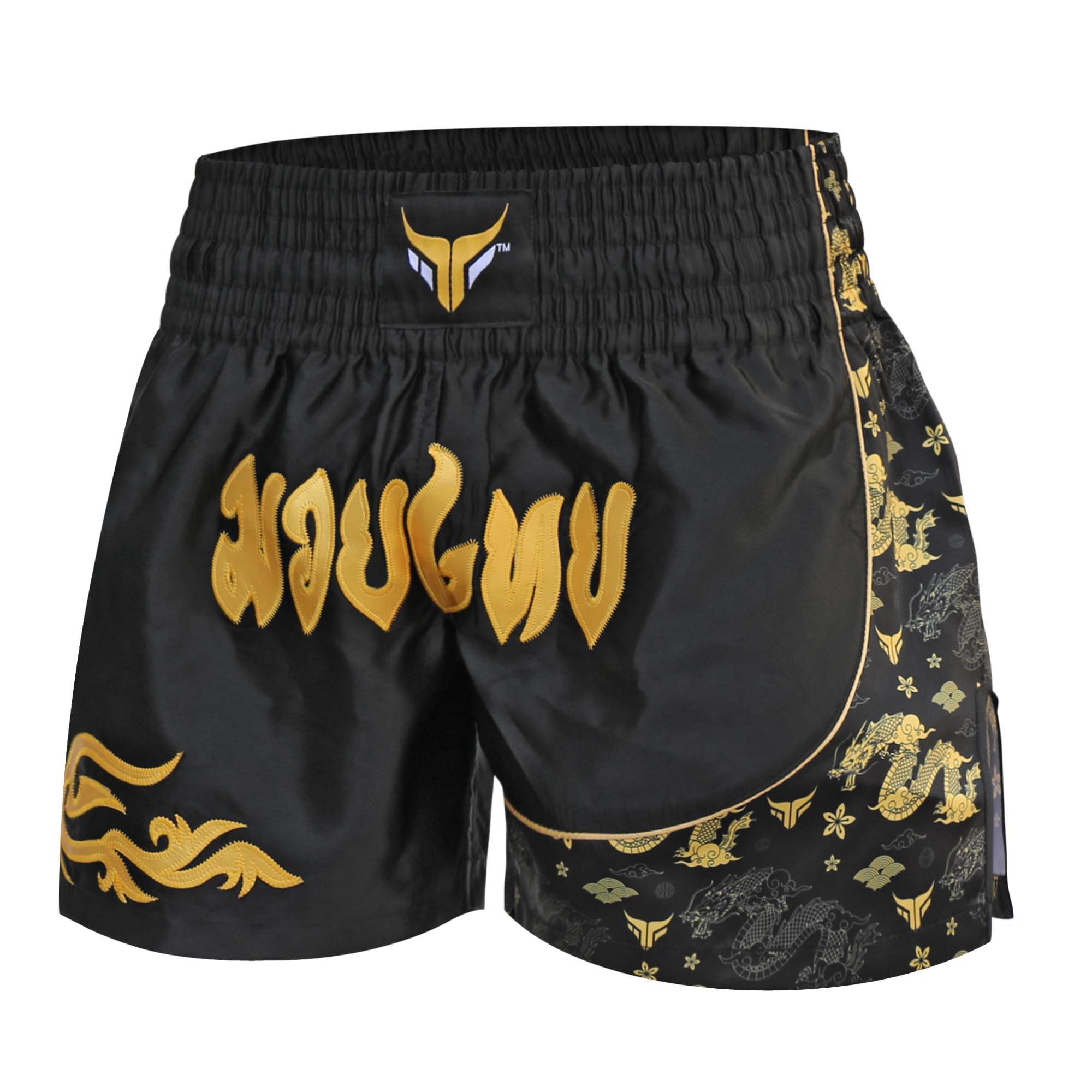 Mytra Fusion Pantalones Cortos de Kickboxing para niños Pantalones Cortos de Muay Thai para jóvenes para Lucha en Jaula Entrenamiento de MMA y Artes Marciales