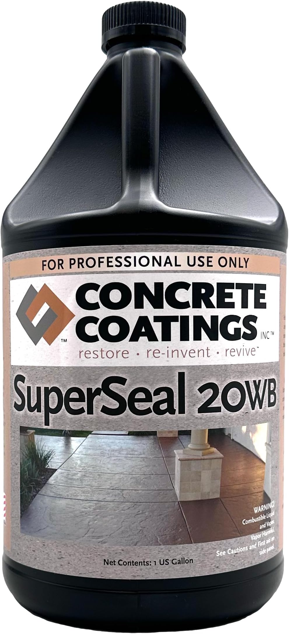 SuperSeal 20WB - Water Base Acrylic Sealer, Quick Drying, Safe & Easy to Use - Satin Finish (1 Gal)