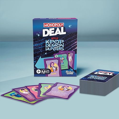 Miniatura 9 de Monopoly Deal: Kpop Demon Hunters Card Game | Family Games for Kids, Tweens, Teens, and Adults | 2-5 Players | 15 mins. | Ages 8+