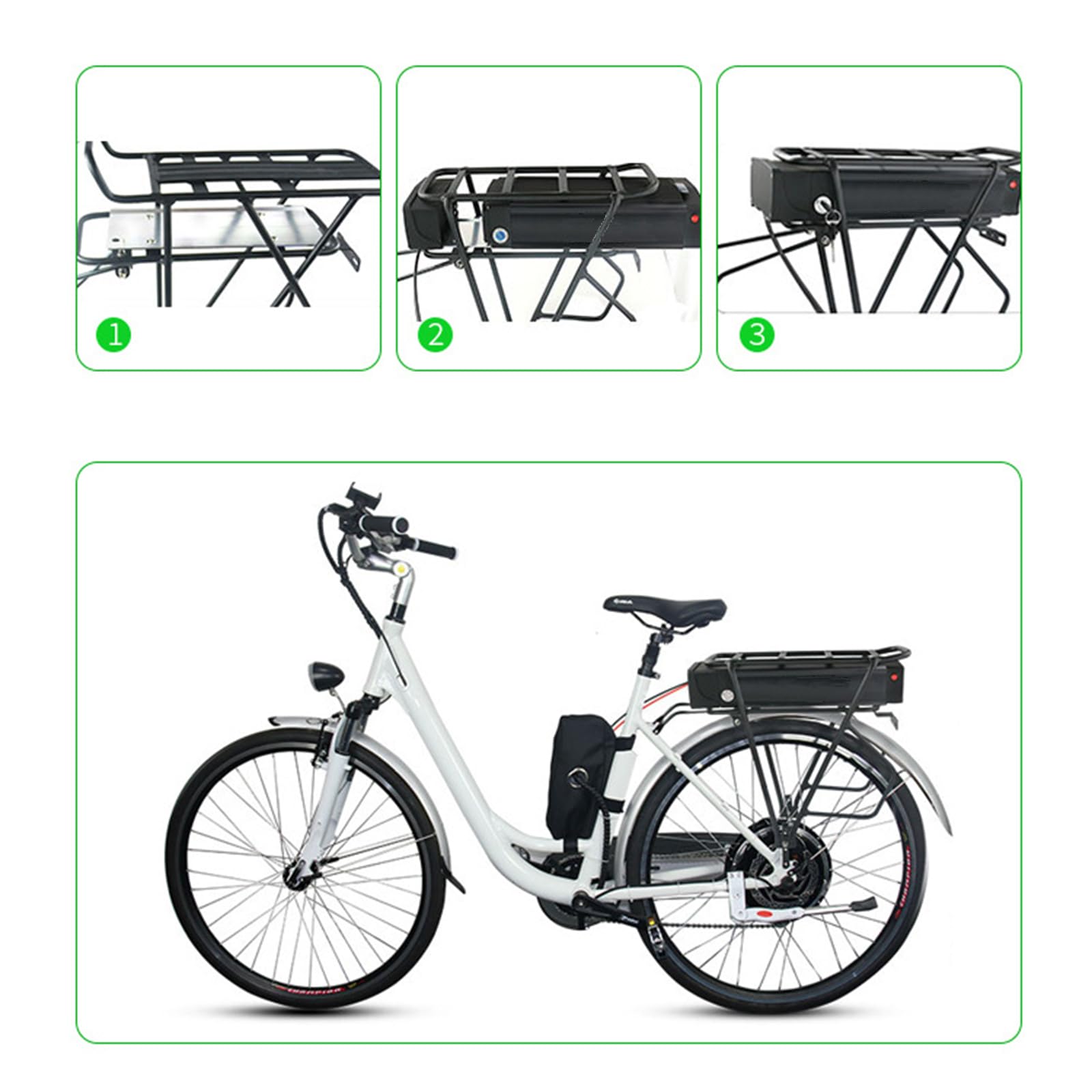 Amazon.co.jp: FREEDOH 52V 電動自転車バッテリー 17.5AH 20AH