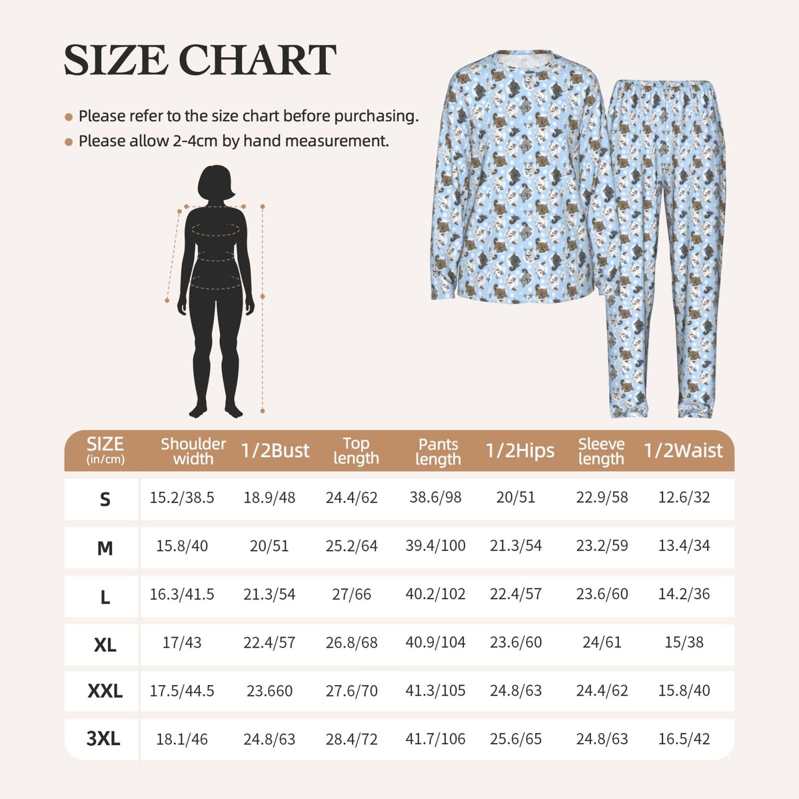 Blu Cincillà E Luna Stampa Delle Donne Maniche Lunghe Pigiama Set Morbido Elastico Coulisse Casual Daywear