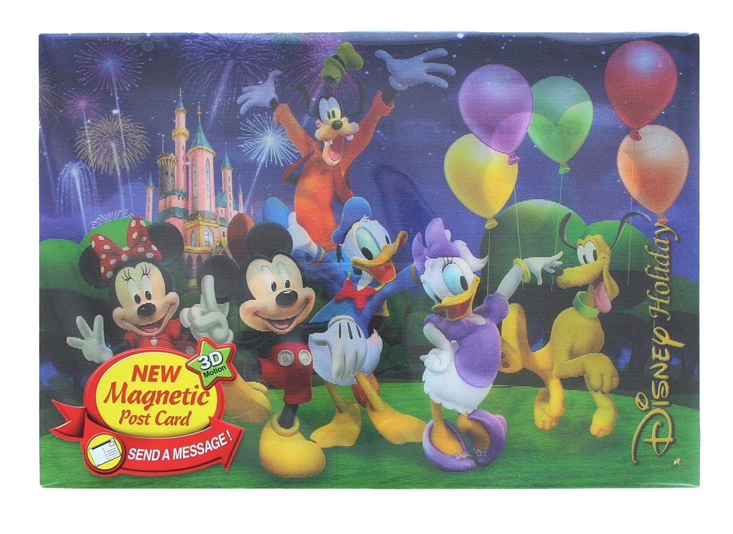 Carte aimantée Mickey Mouse Disney 3D motion picture originale
