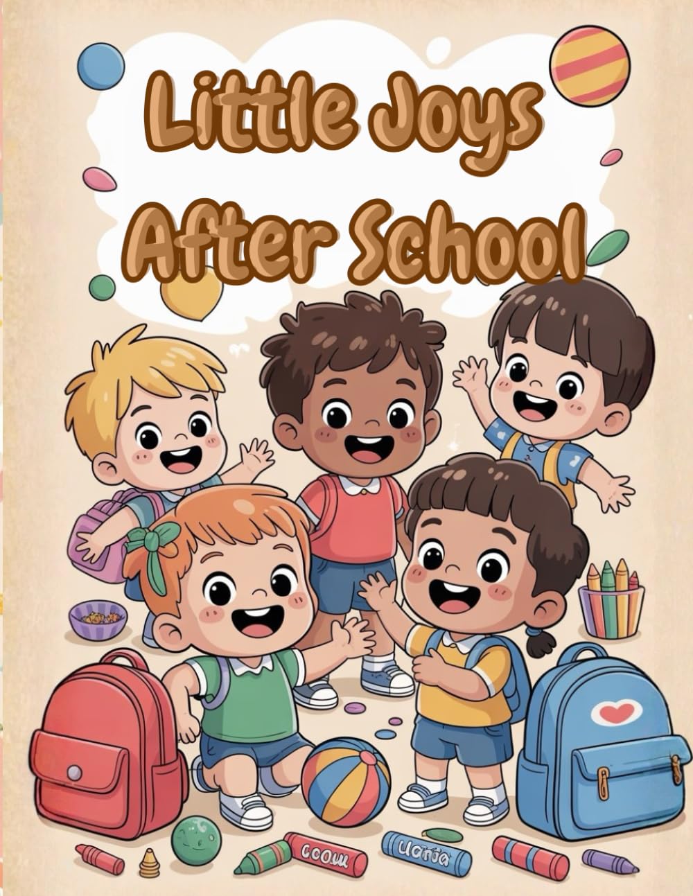 Little Joys After School: A Cute & Happy Coloring Book for Kids
