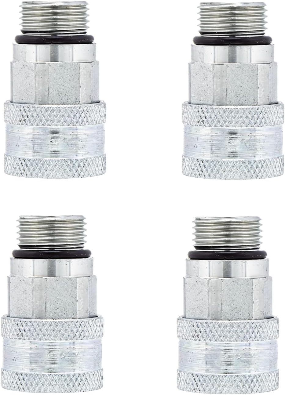 AM115139 AM115-139 AM11-51-39 4 Pack Hydraulic Couplers Fits for John Deere 425 445 455 X465 X475 X485 X495 X575 X585 X595 X700 X710 +
