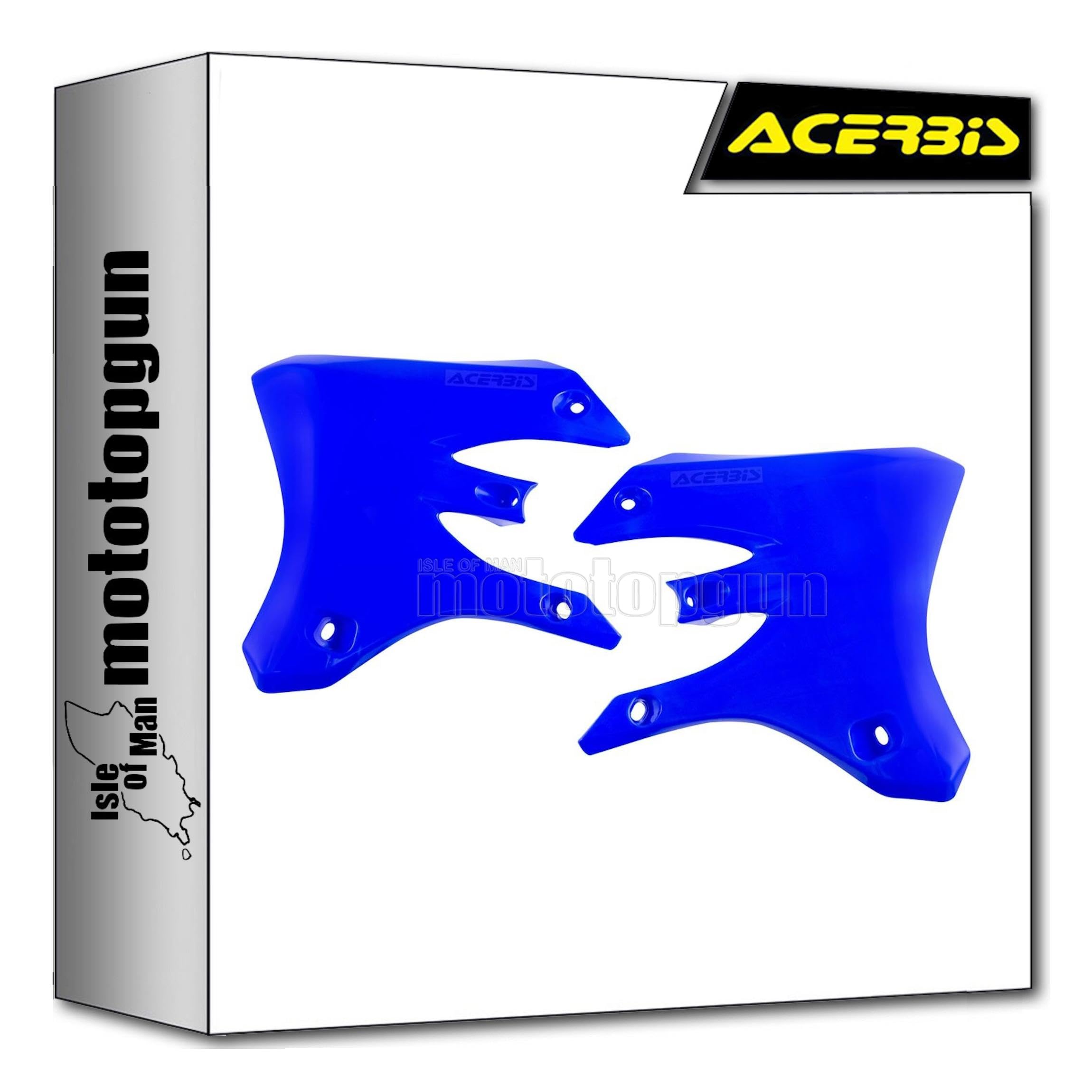 Radiator scoops bleu Acerbis pour affronter les pistes en Yamaha WRF 250 - 3