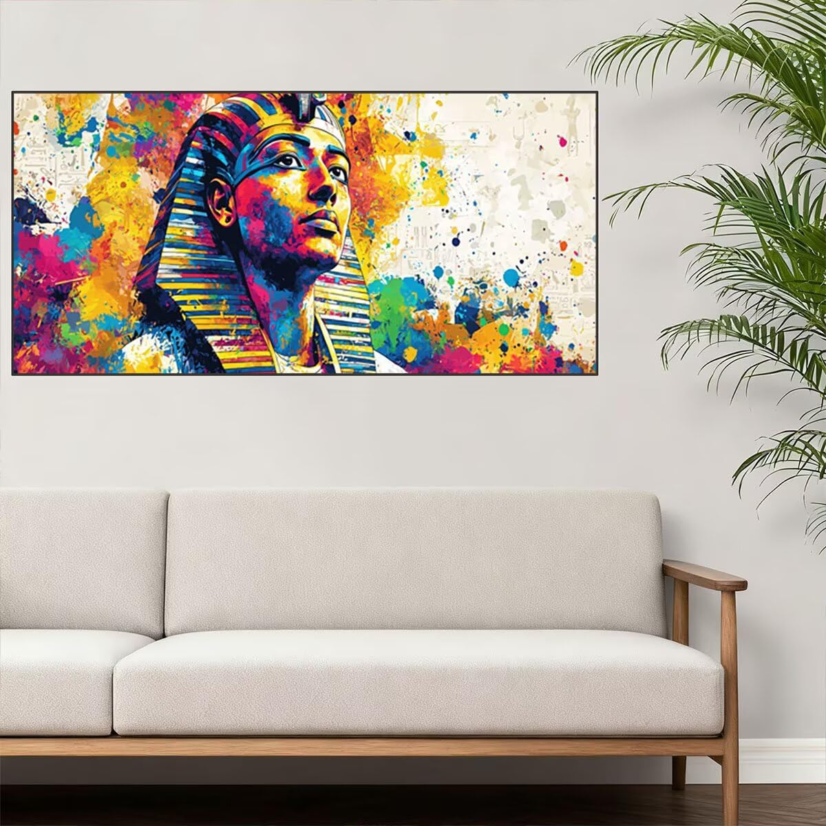 Paint by Numbers Astratto, Dipingere con i Numeri Adulti Colorato, Fai Da Te Quadri da Dipingere Numerati, Pittura Acrilica Kit per Principianti, Hobby Creativi Adulti, Decorazioni Casa 160x70cm E-23
