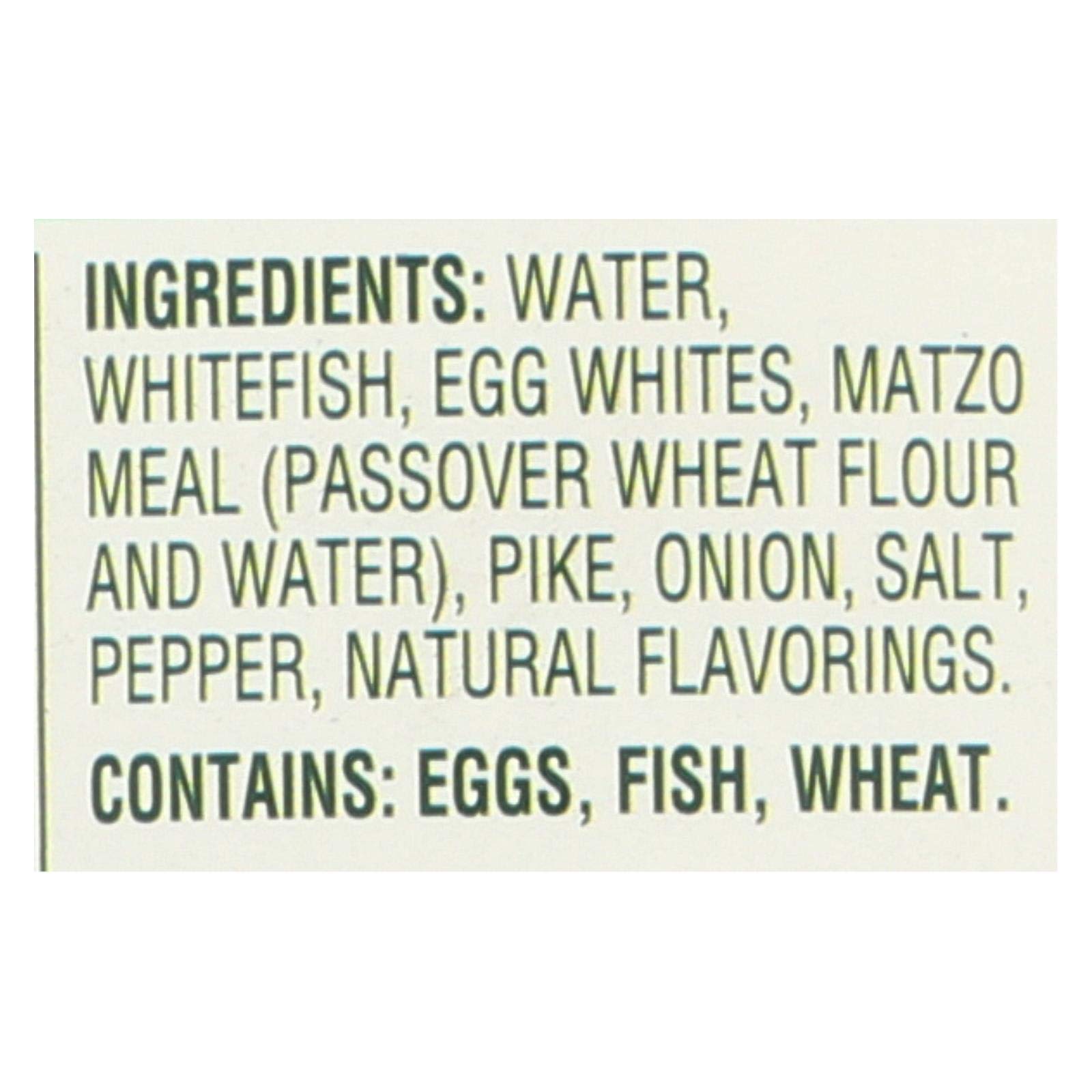 Manischewitz Fish Pike & White Non Jel