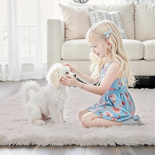 Miniatura 7 de Alfombras para sala de estar, 6 x 9 pies, alfombras para sala de estar, alfombra grande de felpa suave, alfombras peludas para dormitorio, niños y