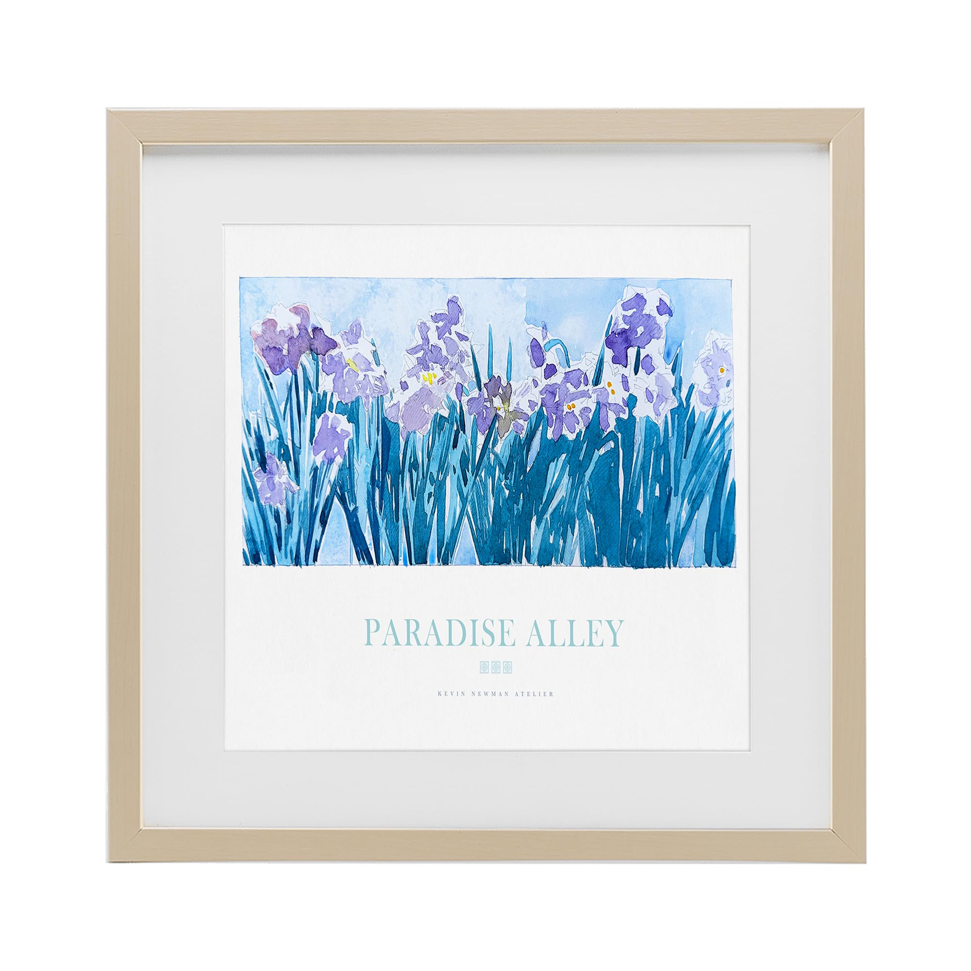 Stupell Industries Harvest Pine (Textured) Purple Irises Floral Still Life, 16 X 16 Inch Framed Print Under Glass