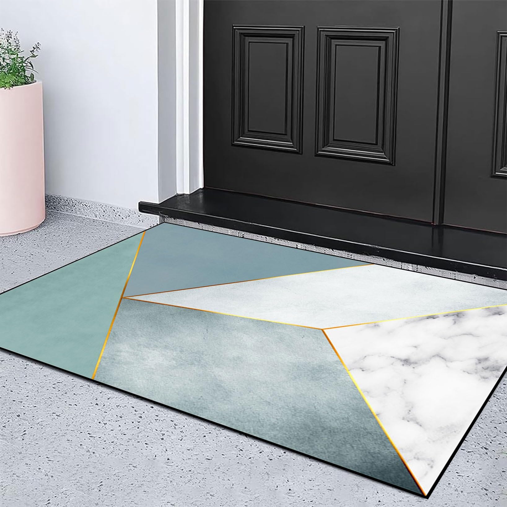 Tapis 71x44cm 1.2cm Tapis Anti-Fatigue Art3d - Mousse Rembourrée 1,2 Cm - Surface Antidérapante - 71x44 Cm - Noir - Pour Cuisine Ou Bureau Tapis Rouge