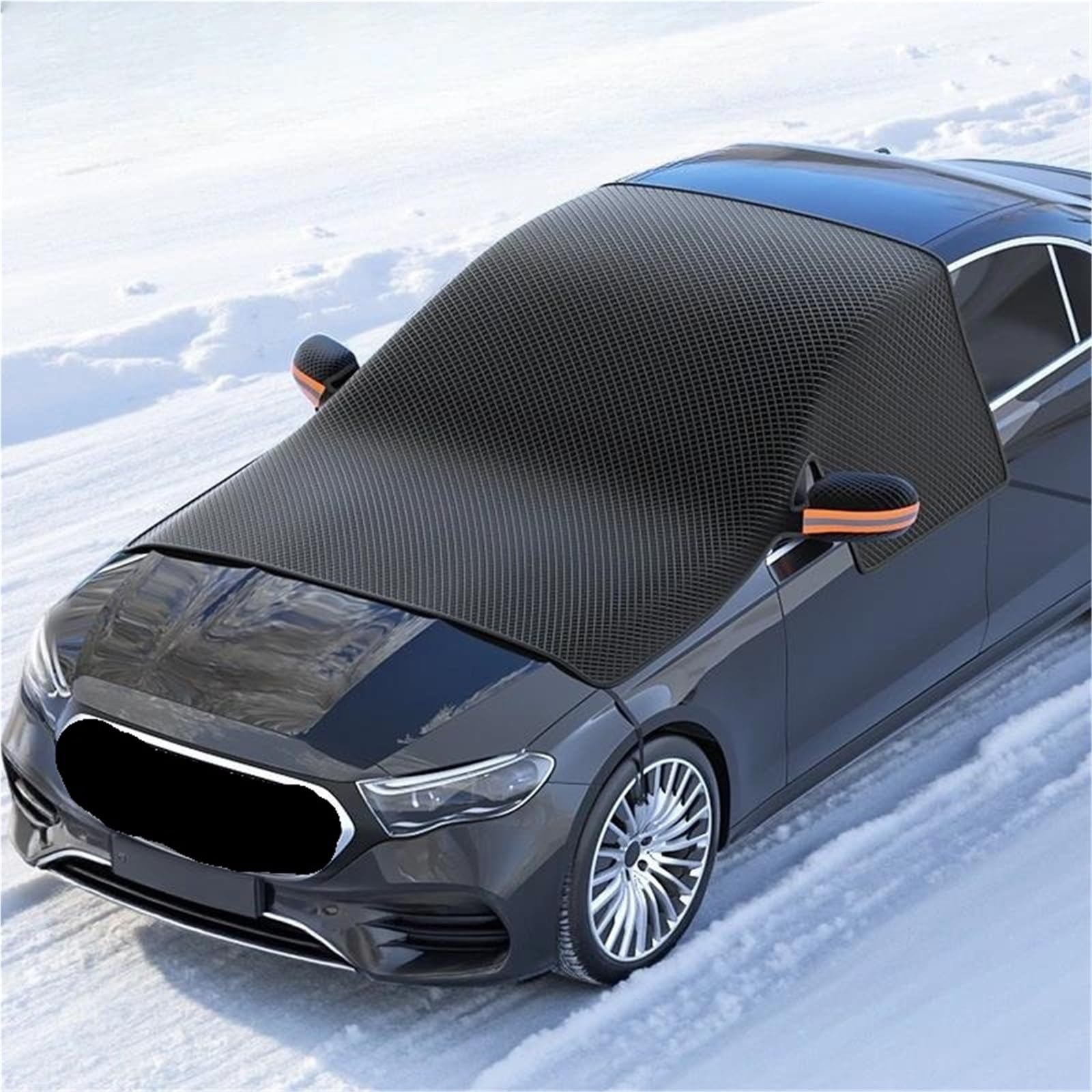 Paraneve per Auto Parabrezza Anteriore Parasole in Vetro Visiera Parasole Ispessita Magnetica Copertura Auto Telo Antighiaccio