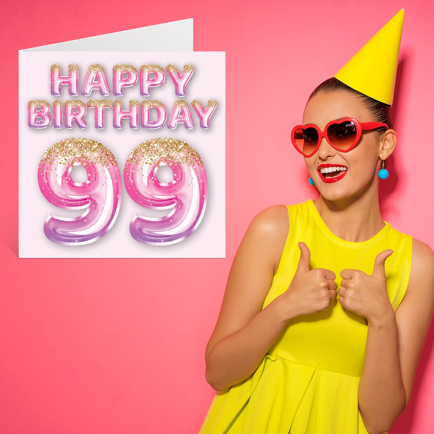 Clintons: Biglietto di auguri per 40° compleanno, motivo: 40° traguardo, 159 x 159 mm, multicolore