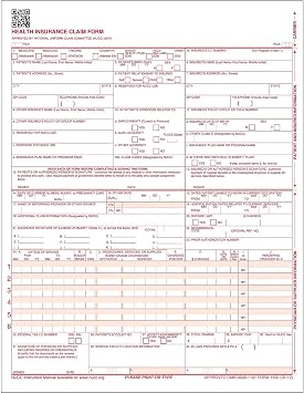 ComplyRight CMS-1500 Health Insurance Claim Form, 250/Box CMS12LC250