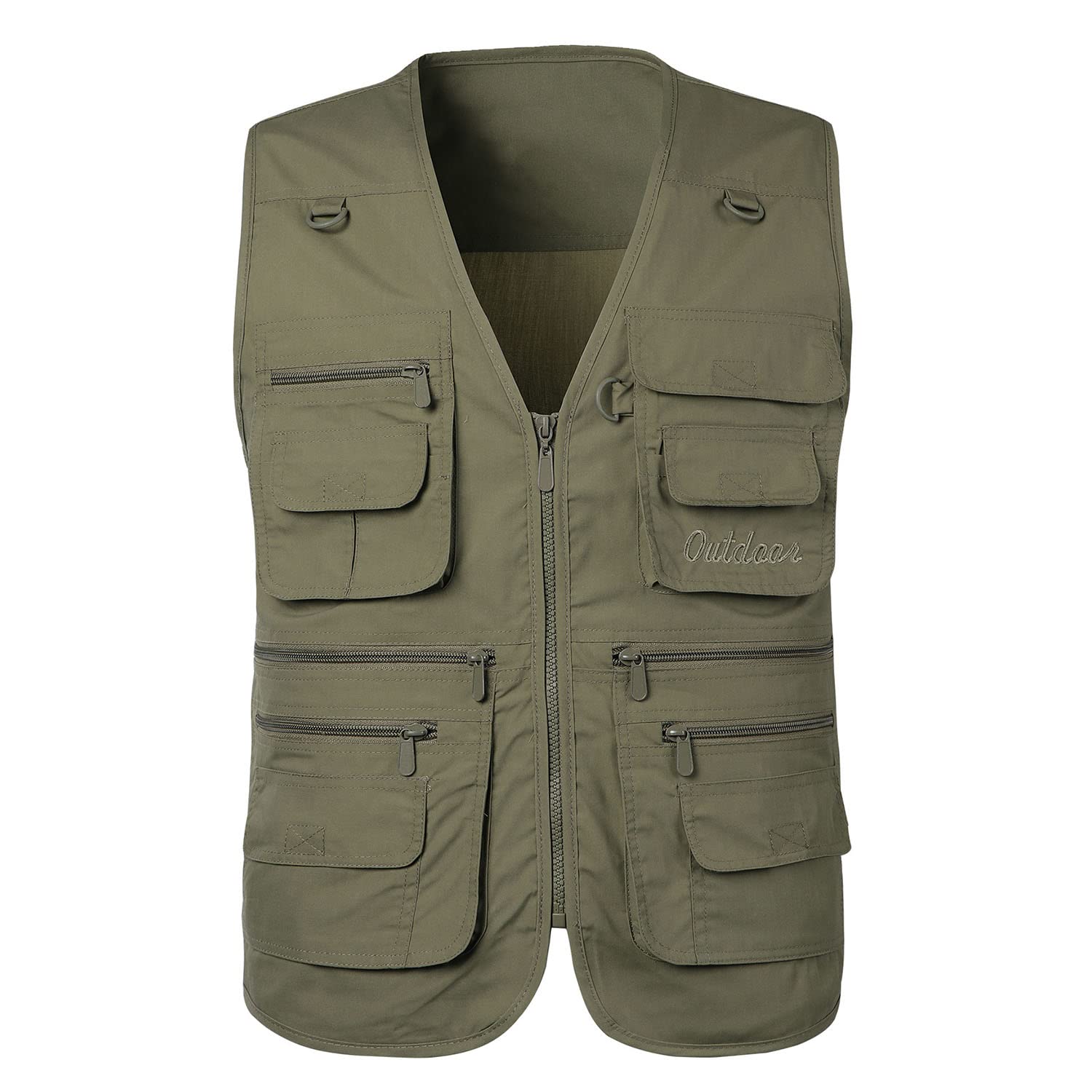 Chaleco De Hombre con Multibolsillos Chaleco De Pesca Exterior Chaqueta Casual Sin Mangas para Fotografía Senderismo Viajes Camping