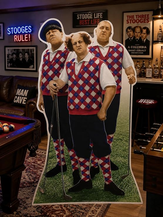 SC2003 The Three Stooges Golfing Cardboard Cutout Standup
