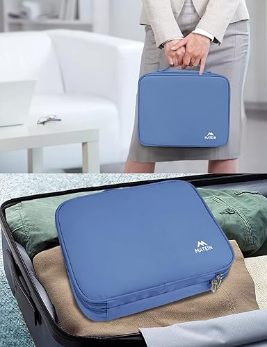 Miniatura 54 de MATEIN Estuche organizador de artículos electrónicos, bolsa de almacenamiento de cables grande, funda de transporte resistente al agua con asa, Gris