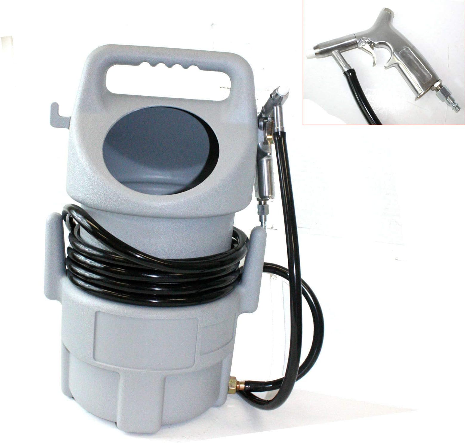 Abrasive Blaster Sandblasting Portable Sandblaster Hopper Gun Paint Rust Remover
