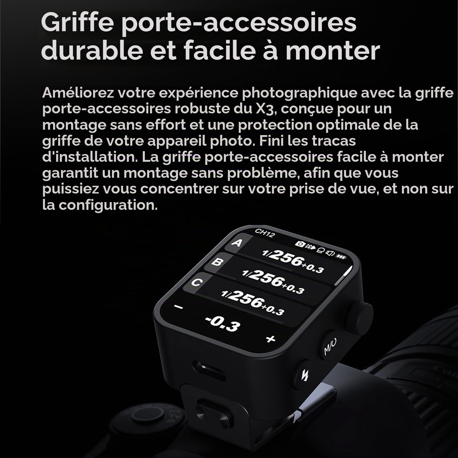 GODOX X3S X3 S X3-S Déclencheur de Flash sans Fil TTL, émetteur de Flash à écran Tactile pour appareils Photo Sony, Batterie intégrée (Version de Mise à Niveau Godox X2T / Xpro/XProII)