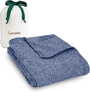テイジン ケット 100×180cm ネイビー 毛布 洗える 大判 スローケット 車内 もちもち ニット あったかい 暖かい 冬 テイジン直営店限定 Curume クルミー