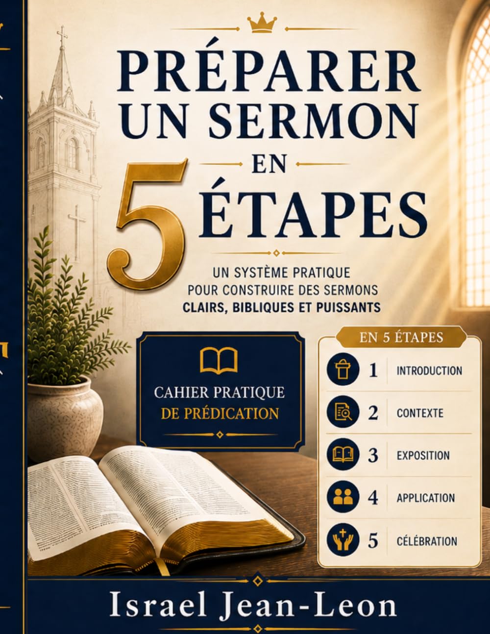 PRÉPARER UN SERMON EN 5 ÉTAPES: UN SYSTÈME PRATIQUE POUR CONSTRUIRE DES SERMONS CLAIRS, BIBLIQUES ET PUISSANTS