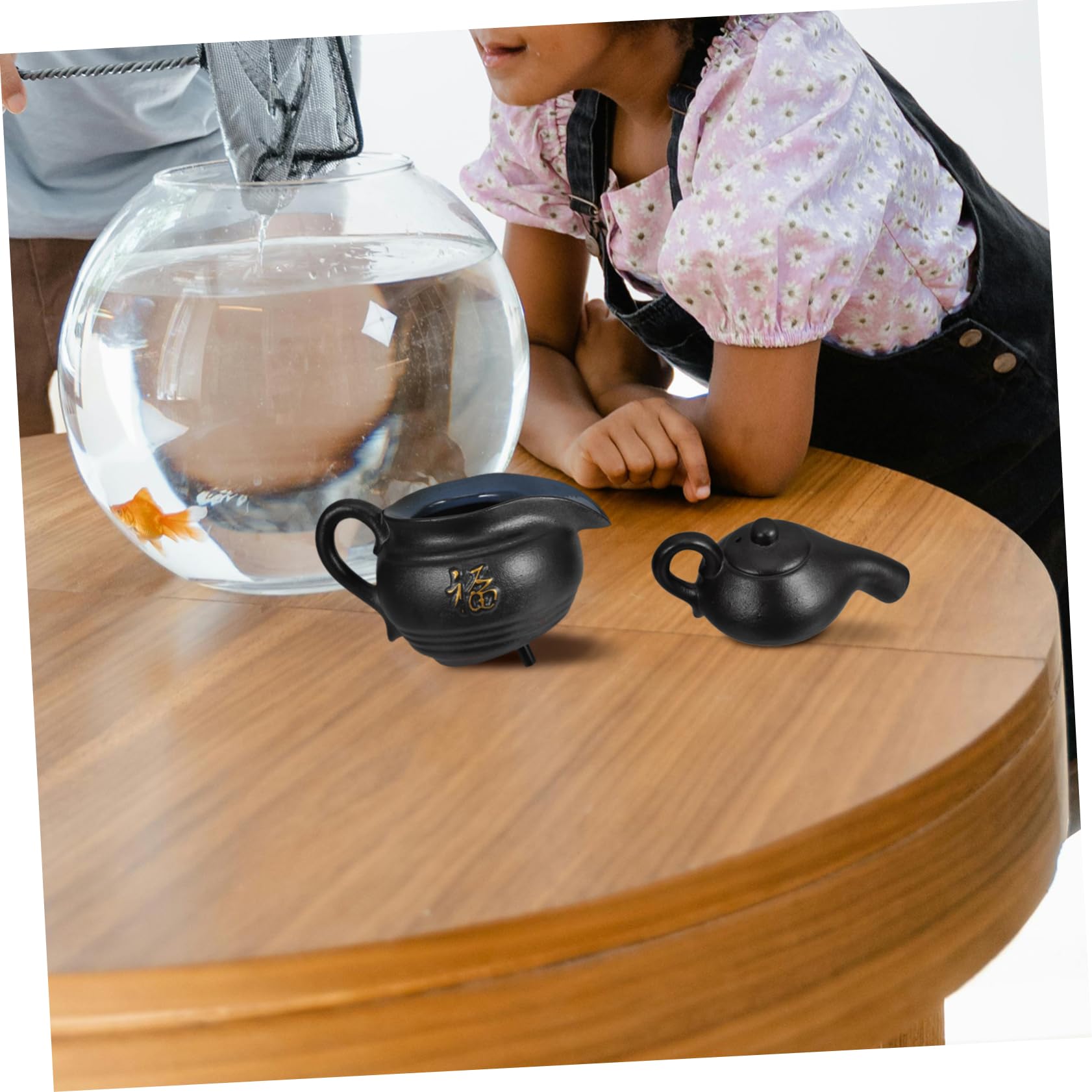 Toddmomy Fontaine De Table avec Petit Bassin Et Cascade Pichet en Céramique Décoration De Jardin Idéale