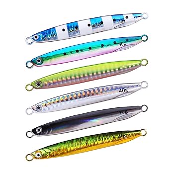 Amazon | CBLDF 6 個スーパースリムメタルジグルアー餌 7 グラム