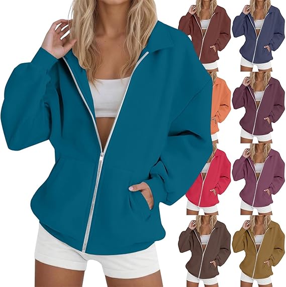 Générique Sweat Pull Femme Grande De Plage Multipoche Hoodie Automne Classique Capuche Dou Pull Fille Plaine Manche Longues Fit Jaune Tee Shirt Blanc Chemise Femme Blanche S