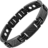 Willis Judd Mens Carbon Fiber Titanium Magnetic Bracelet Size Adjusting Tool and Gift Box Included