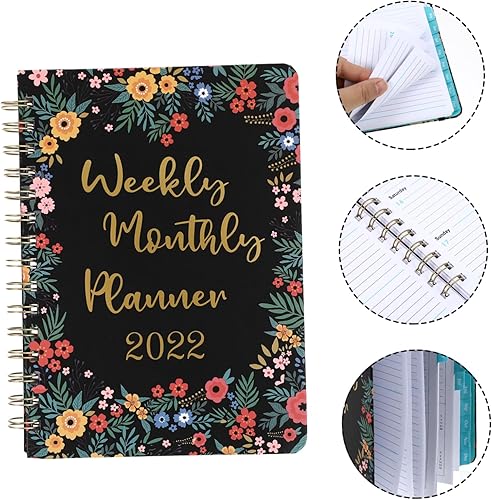 Miniatura 7 de MAGICLULU Agenda 2022 2022 2022, cuaderno diario para estudiantes, cuaderno A5, bloc de notas, bloc de notas de citas, bloc de notas de escritorio,