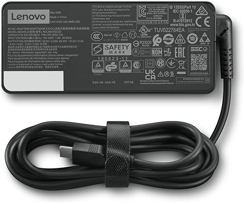 Miniatura 9 de Lenovo Adaptador de CA estándar USB-C de 65 W para Lenovo Yoga C930-13, Yoga S730-13, Yoga 920-13, Yoga 730-13, IdeaPad 730s-13, GX20P92530 Negro