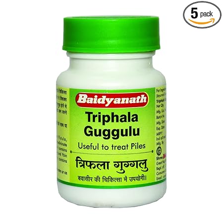 Baidyanath Triphala Guggulu (80 Tablets X 5)