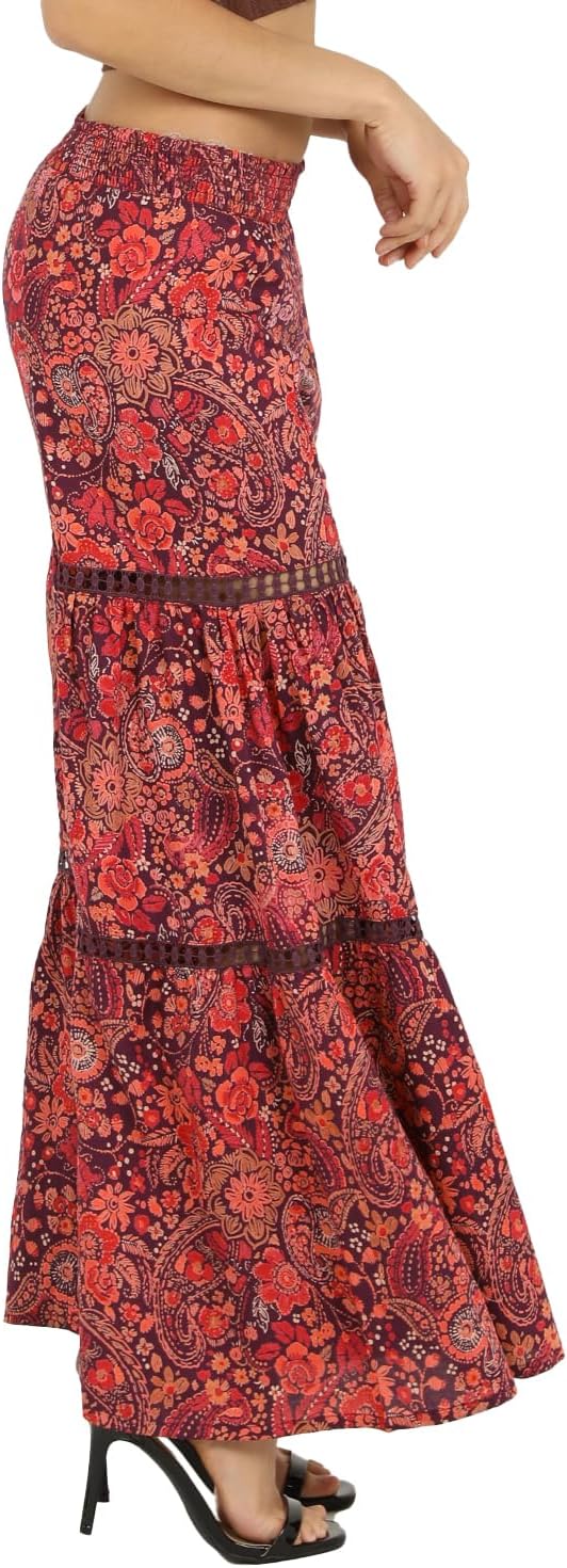 Angie Women's Wide Pants with Leg Inserts