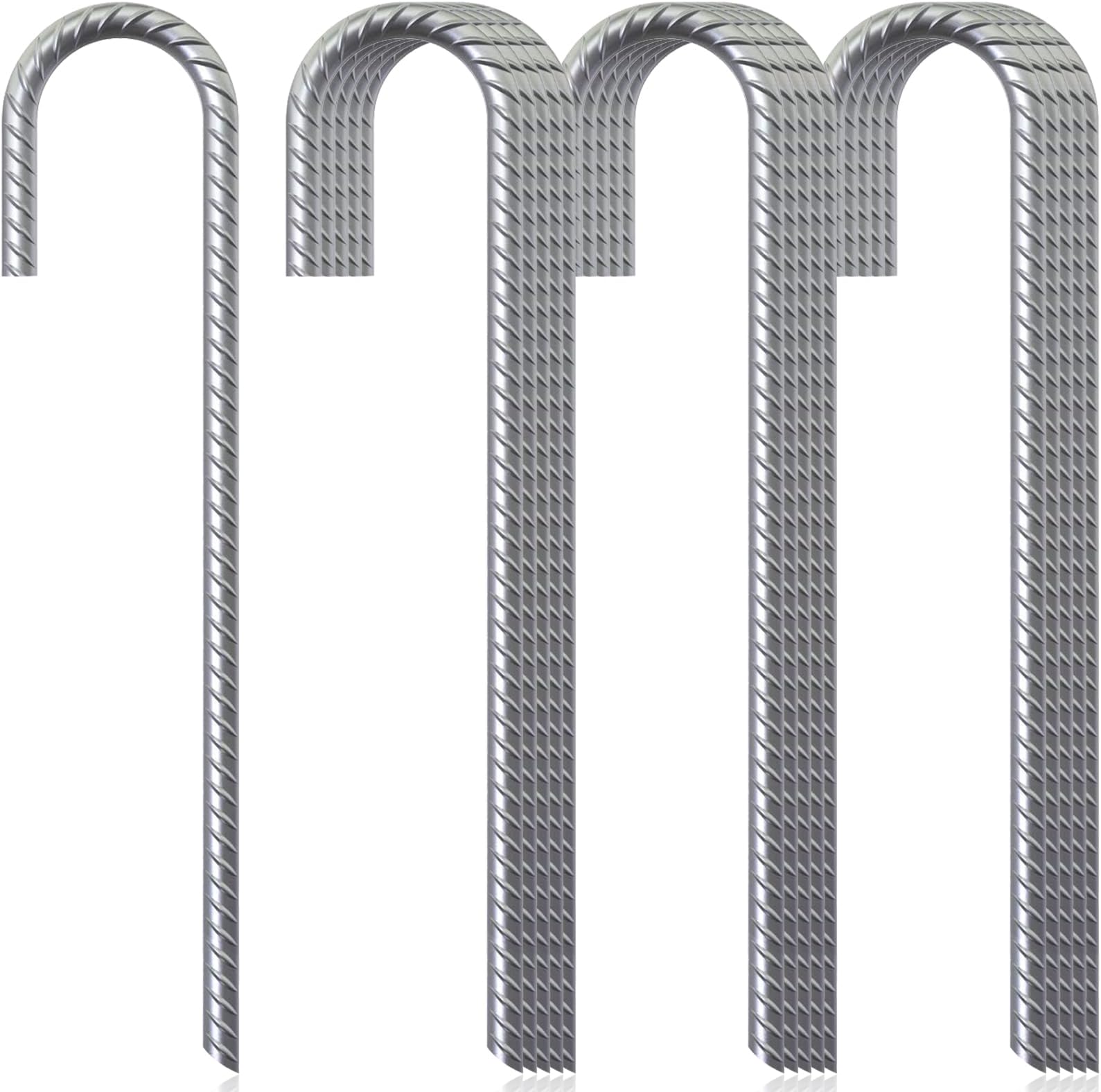 J Hook Rebar Stakes 12 Inch (16 Pack) Rebar Anchor