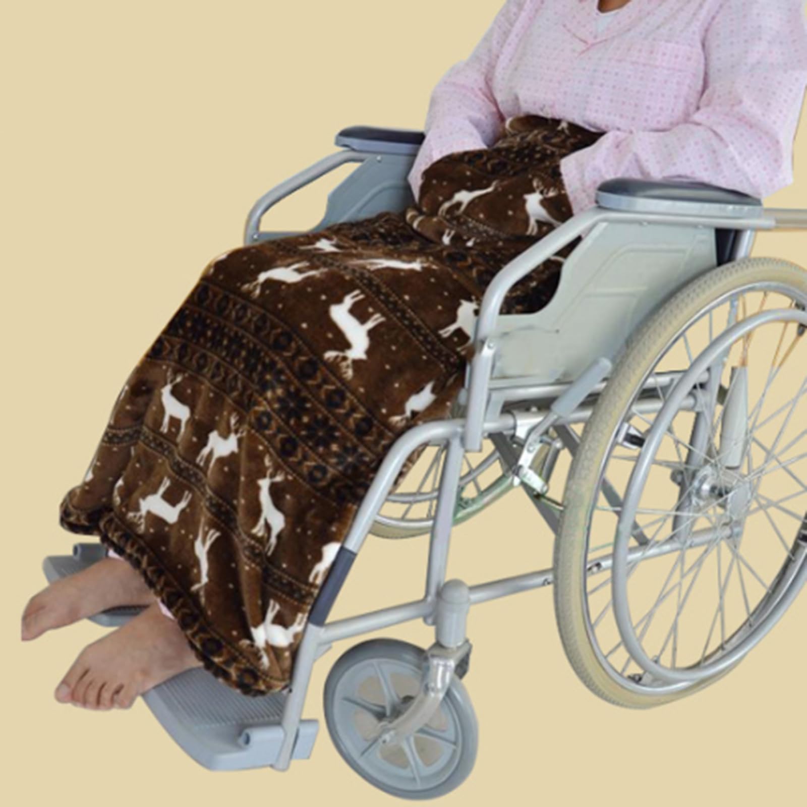Couverture pour fauteuil roulant contre le vent et le froid hivernal
