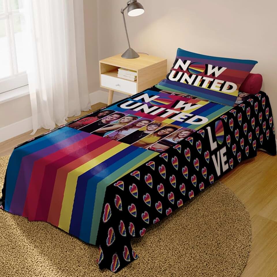Jogo de Cama Lençol + Fronha Quarto Infantil Now United