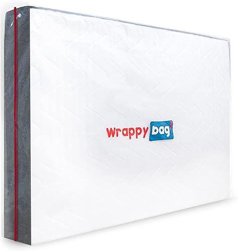 WRAPPYBAG Bolsa protectora de plástico para colchón, tamaños matrimonialmatrimonial XL, bolsa de almacenamiento impermeable y antidesgarros, para