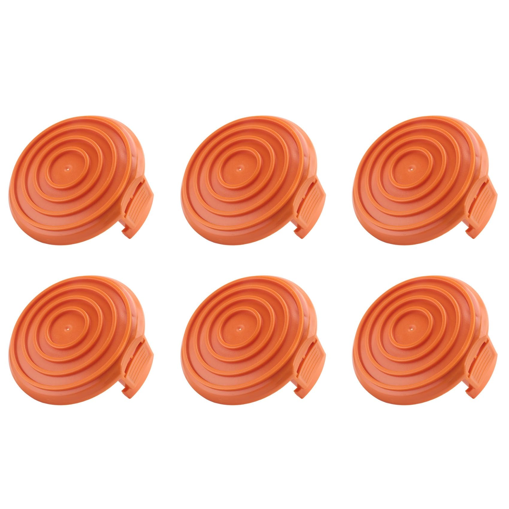 Jnchdghwa Orange 6X 50019417 Grass Trimmer Spool Cap Cover For Corded Electric String Trimmers Part Replacements