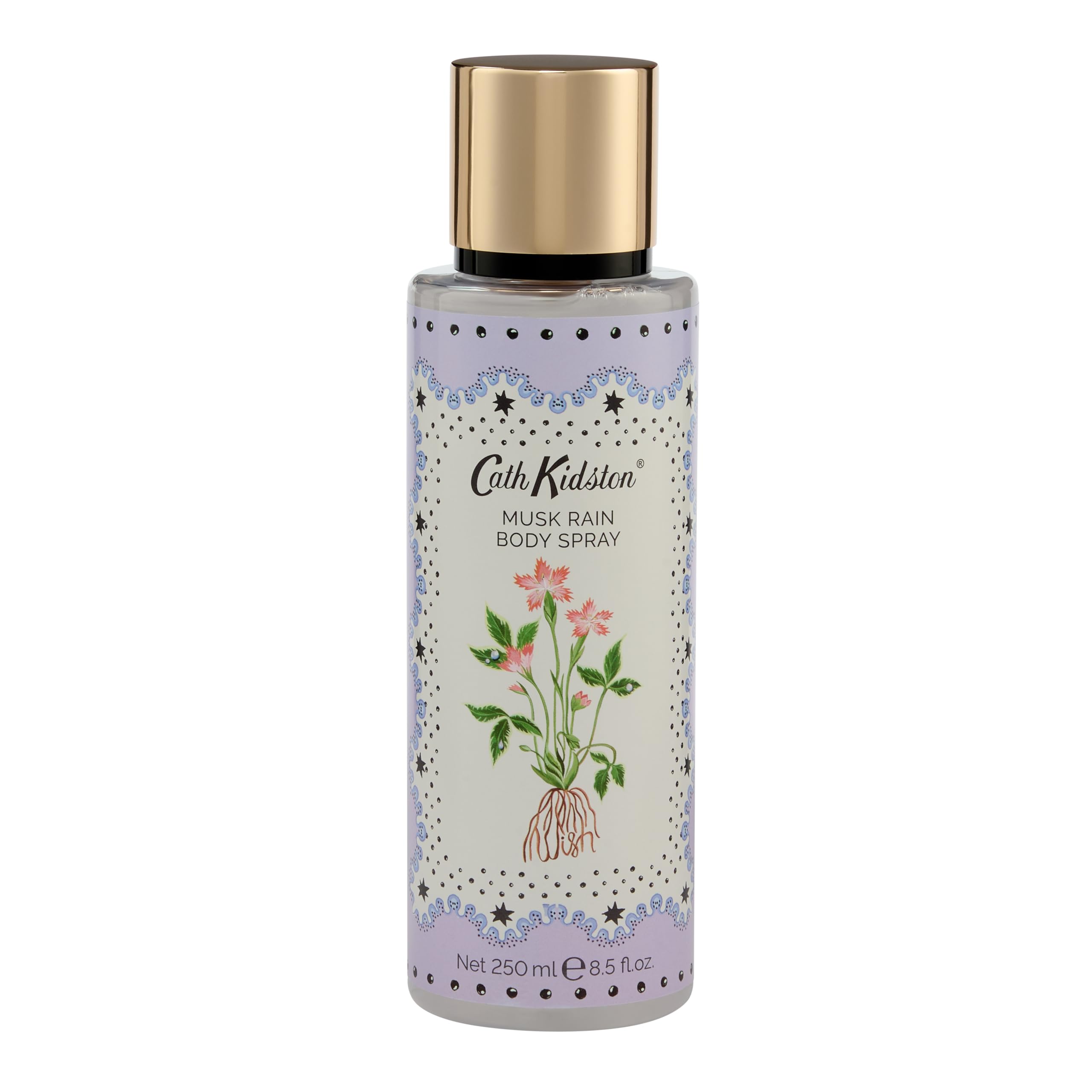 Cath Kidston Body Spray 250ml, Musk Rain Fragrance, Keep Skin Refreshed and Scented, Day and Night Use, Beauty Gift For Her, Travel Size, Vegan and Cruelty Friendly