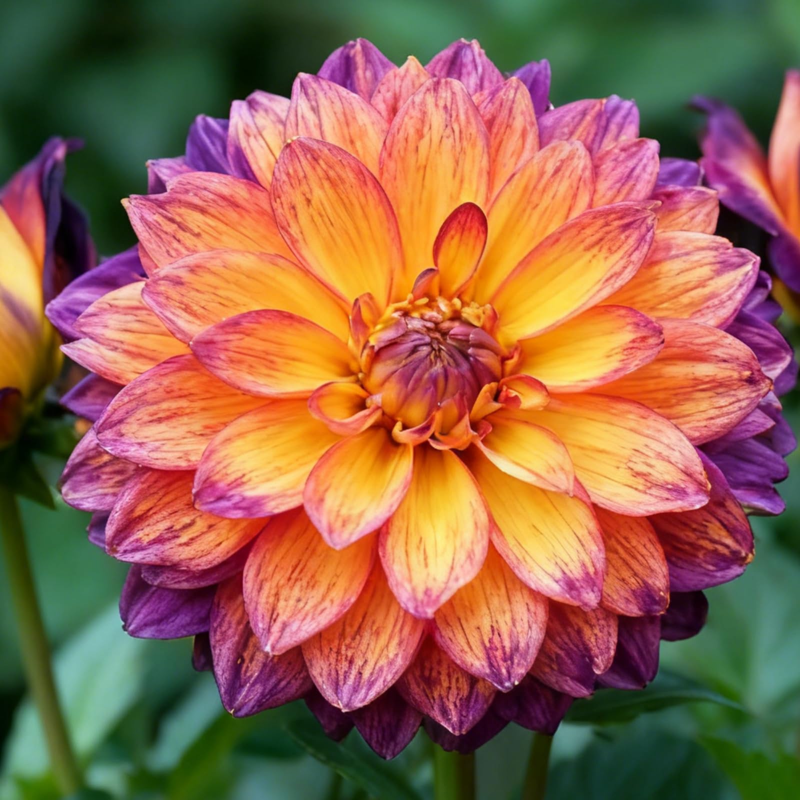 Perennial Dahlia Tubers/Dahlia Bulbs/Vibrant/Spring Summer Gardens Full Sun/Excellent Display Indoor Perennial Balcony Garden Bulbs-8 Bulbs-E