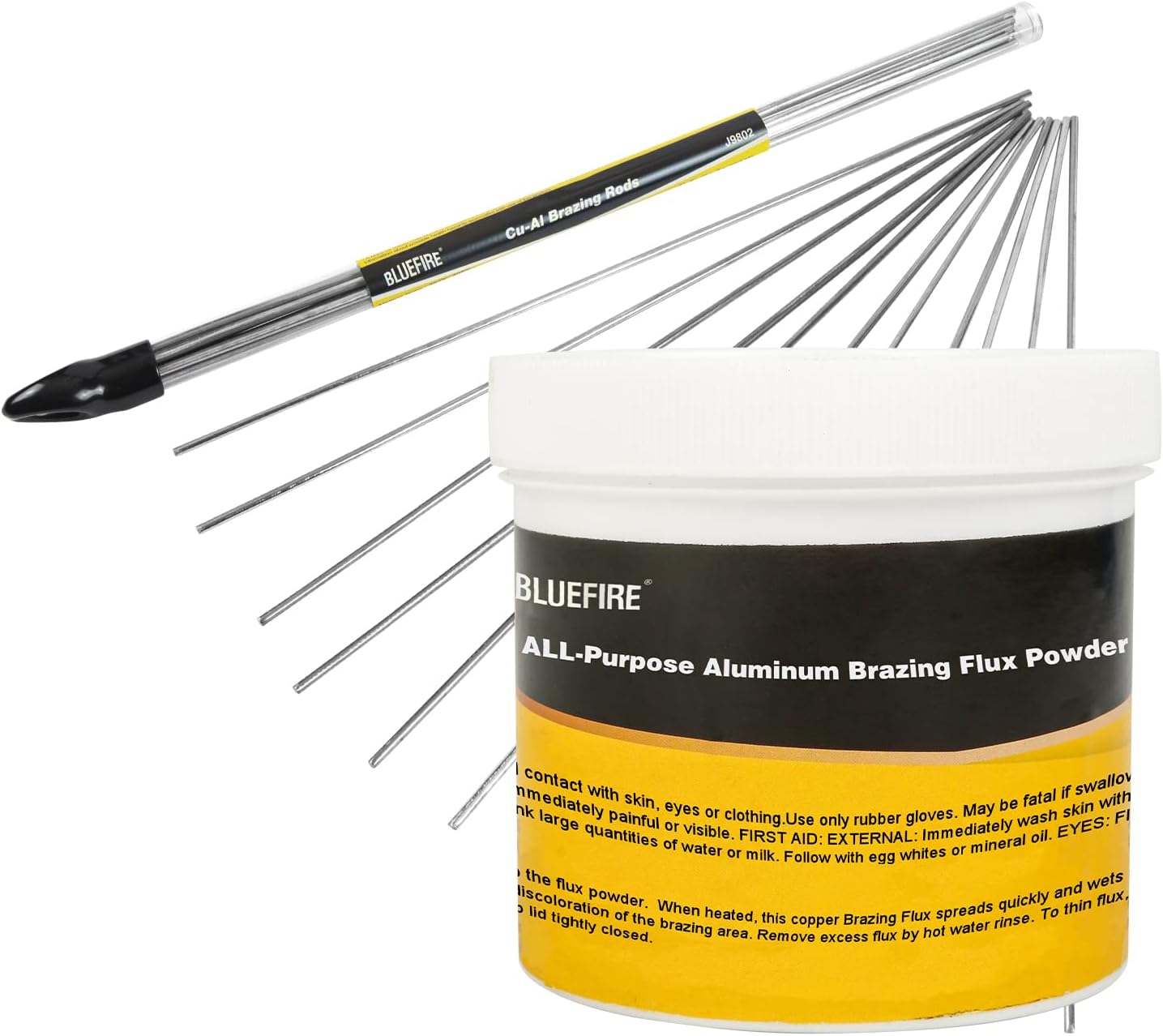 BLUEFIRE 12 sticks 1/2 lb Low Temperature Aluminum Zinc Alloy Brazing